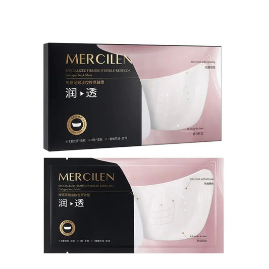 Mercilen – specializuota, stangrinamoji ir raukšles mažinanti kolageno kaklo kaukė 5 x 12 g