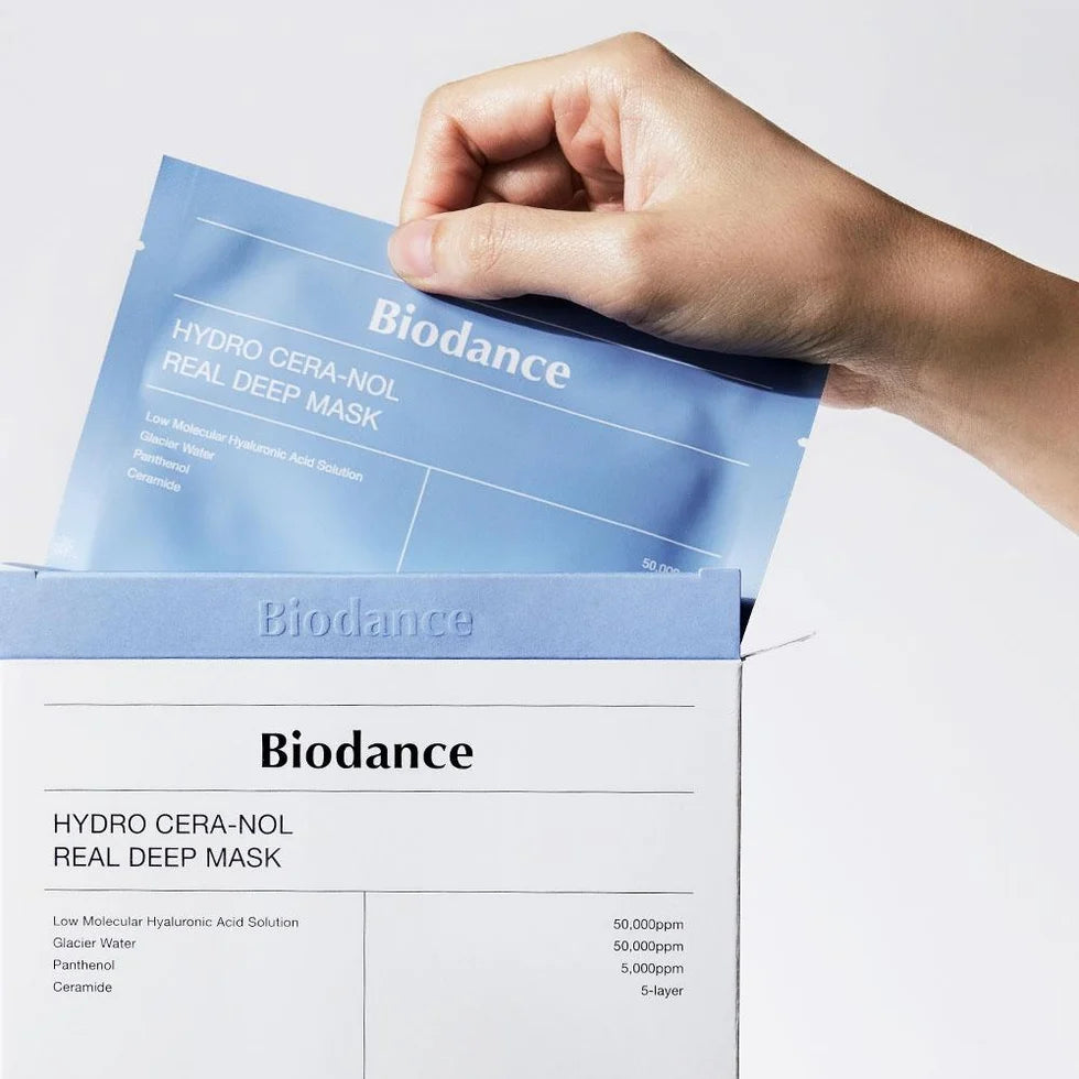 Biodance Hydro Cera-nol Real Deep Mask – näomask 4×34 g