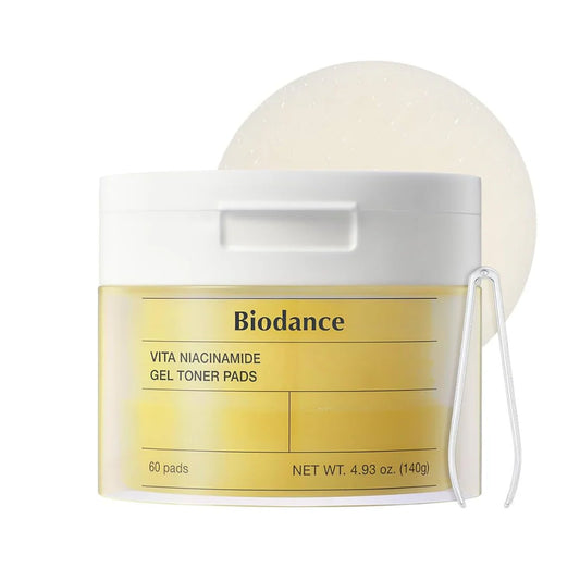 Biodance Niacinamide Gel Toner Pad – skaistinantys toniko padeliai 60 vnt 140g