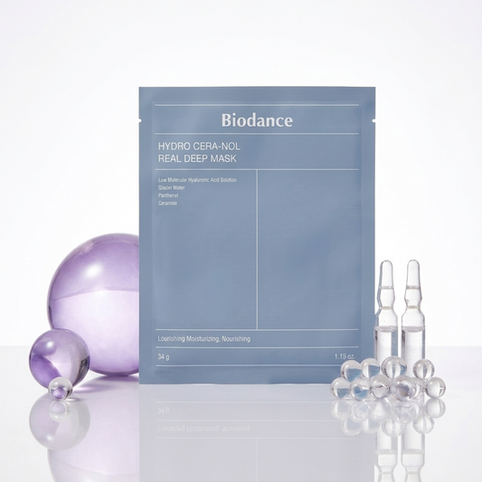 Biodance Hydro Cera-nol Real Deep Mask - veido kaukė 4×34 g