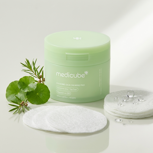 Medicube Exosome Cica Tea Tree toniko padeliai + veido kremas