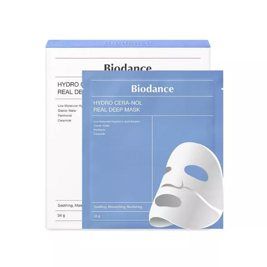 Biodance Hydro Cera-nol Real Deep Mask - veido kaukė 4×34 g