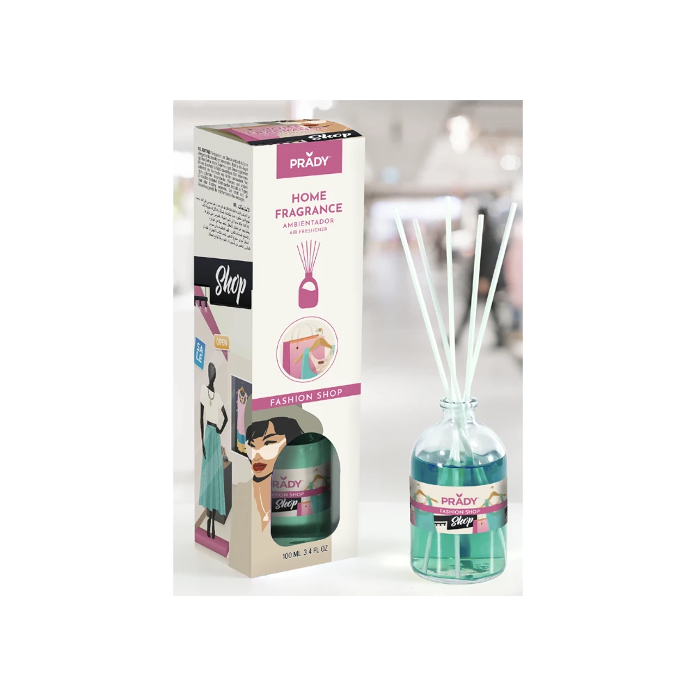 PRADY Fashion Shop namų kvapas su lazdelėmis 100ml