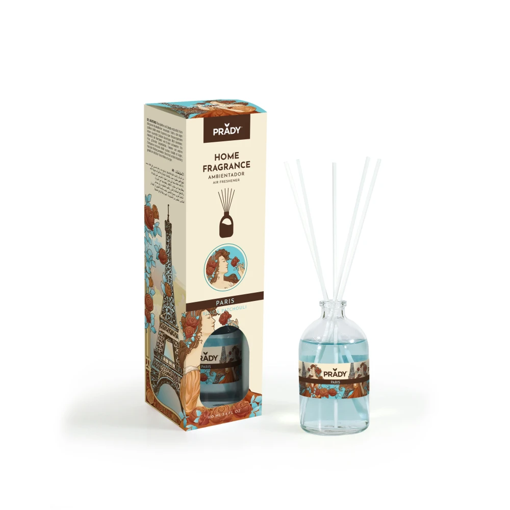 PRADY Paris namų kvapas su lazdelėmis 100ml