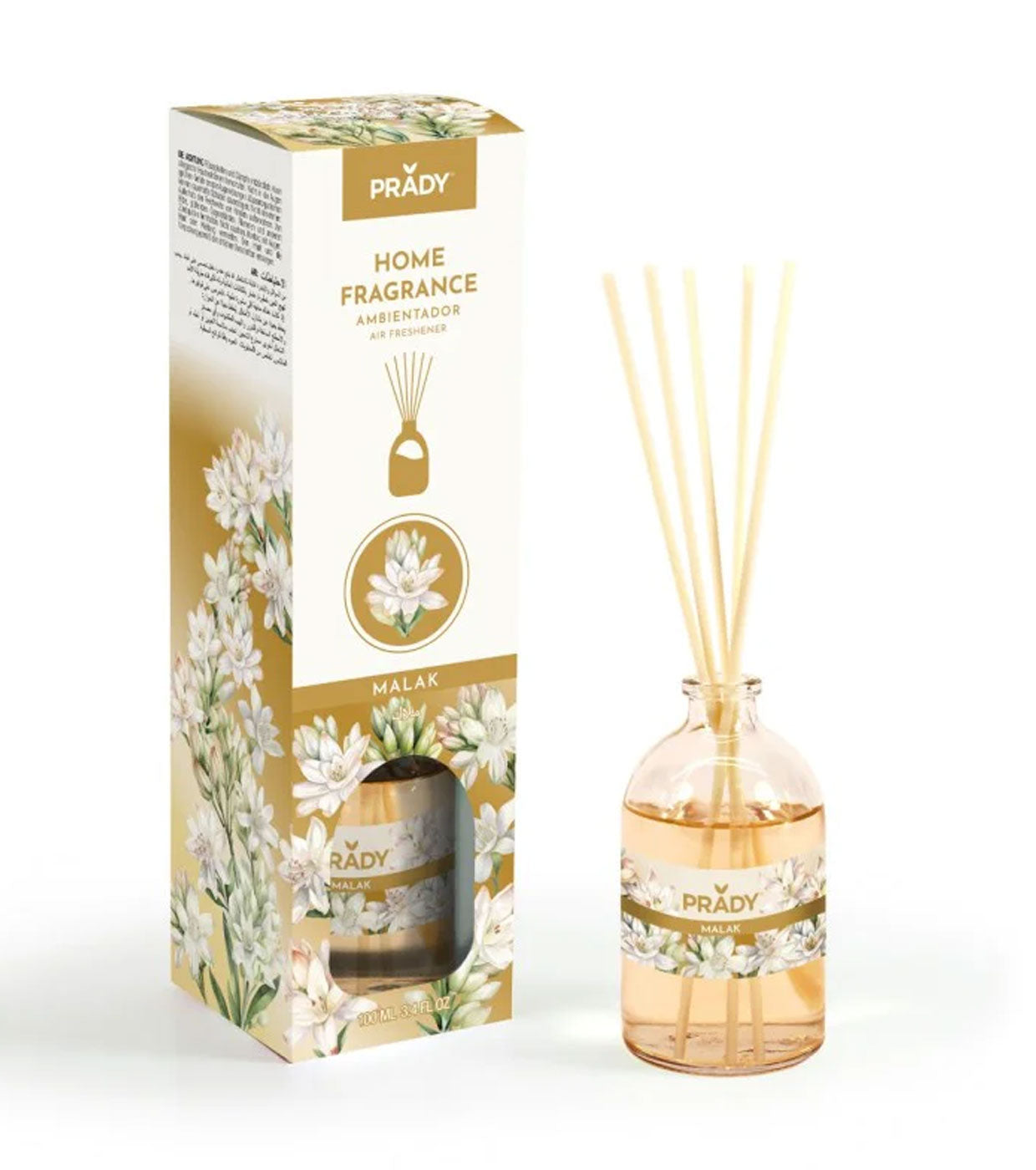 PRADY Malak namų kvapas su lazdelėmis 100ml