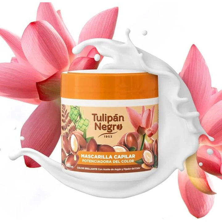 Tulipan Negro Plaukų spalvą stiprinanti kaukė 400ml