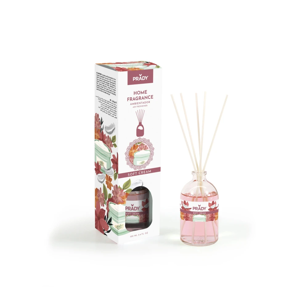 PRADY Soft Cream namų kvapas su lazdelėmis 100ml