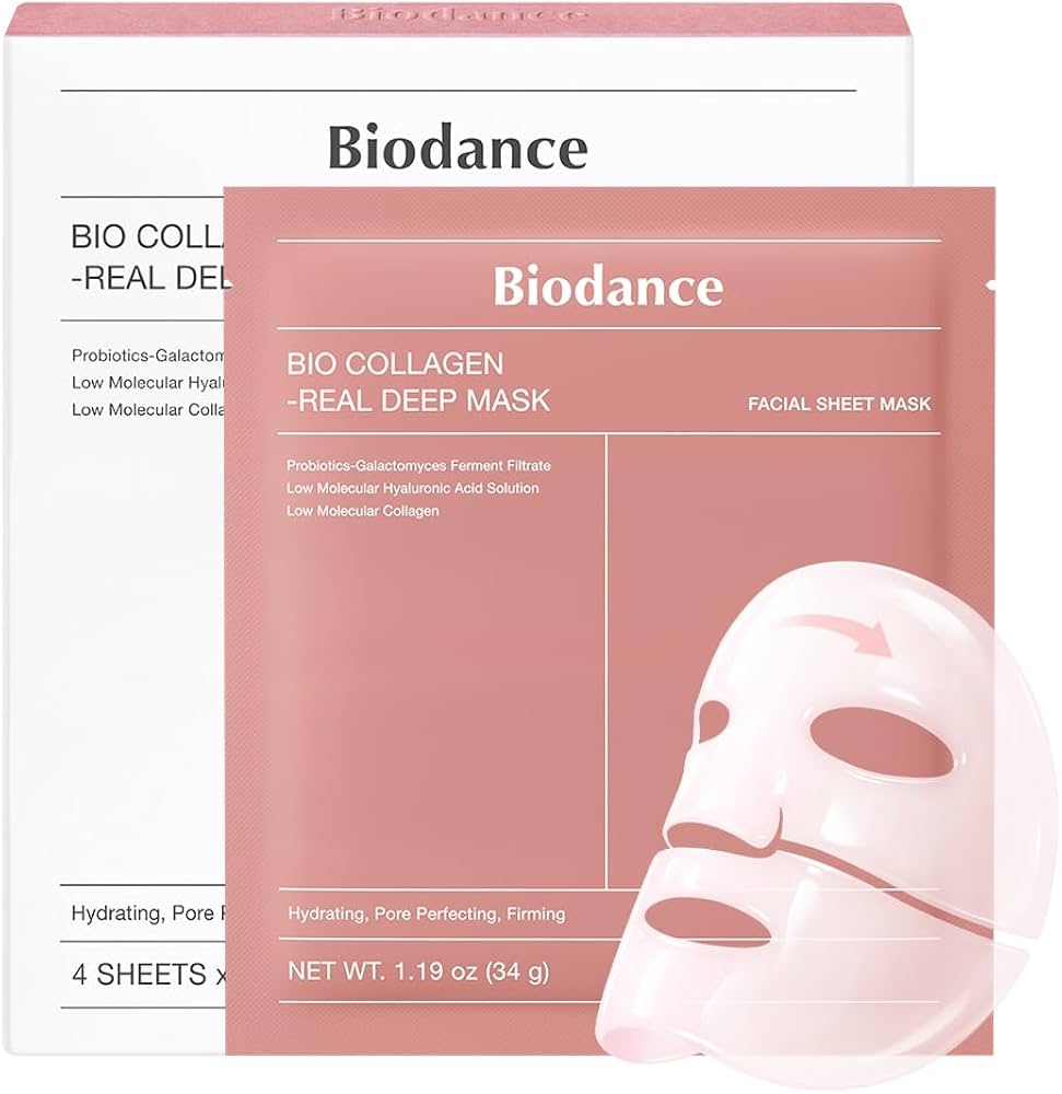 BIODANCE Bio-Collagen Real Deep Mask - kaukė su kolagenu 4vnt.
