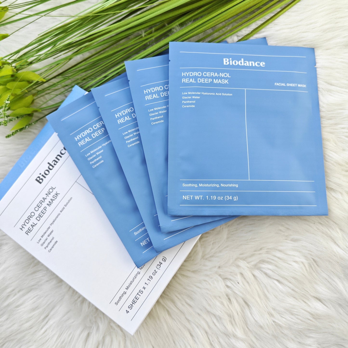 Biodance Hydro Cera-nol Real Deep Mask - veido kaukė 4×34 g