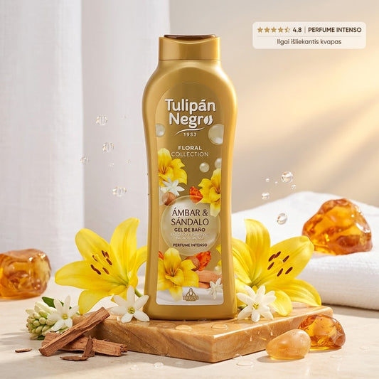Tulipan Negro dušo želė Ambar Sandalo 650 ml