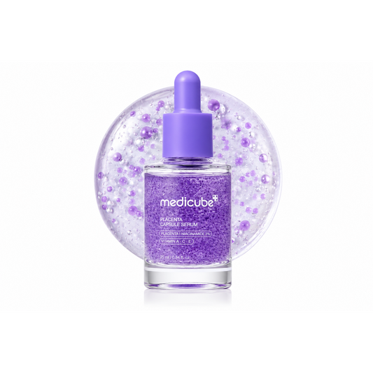 Medicube Placenta Capsule Serum – Intensyviai stangrinantis ir švytėjimo suteikiantis veido serumas (25 ml)