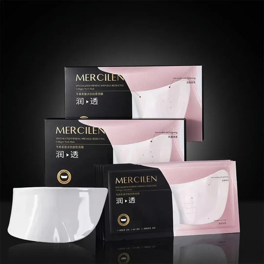 Mercilen – specializuota, stangrinamoji ir raukšles mažinanti kolageno kaklo kaukė 5 x 12 g