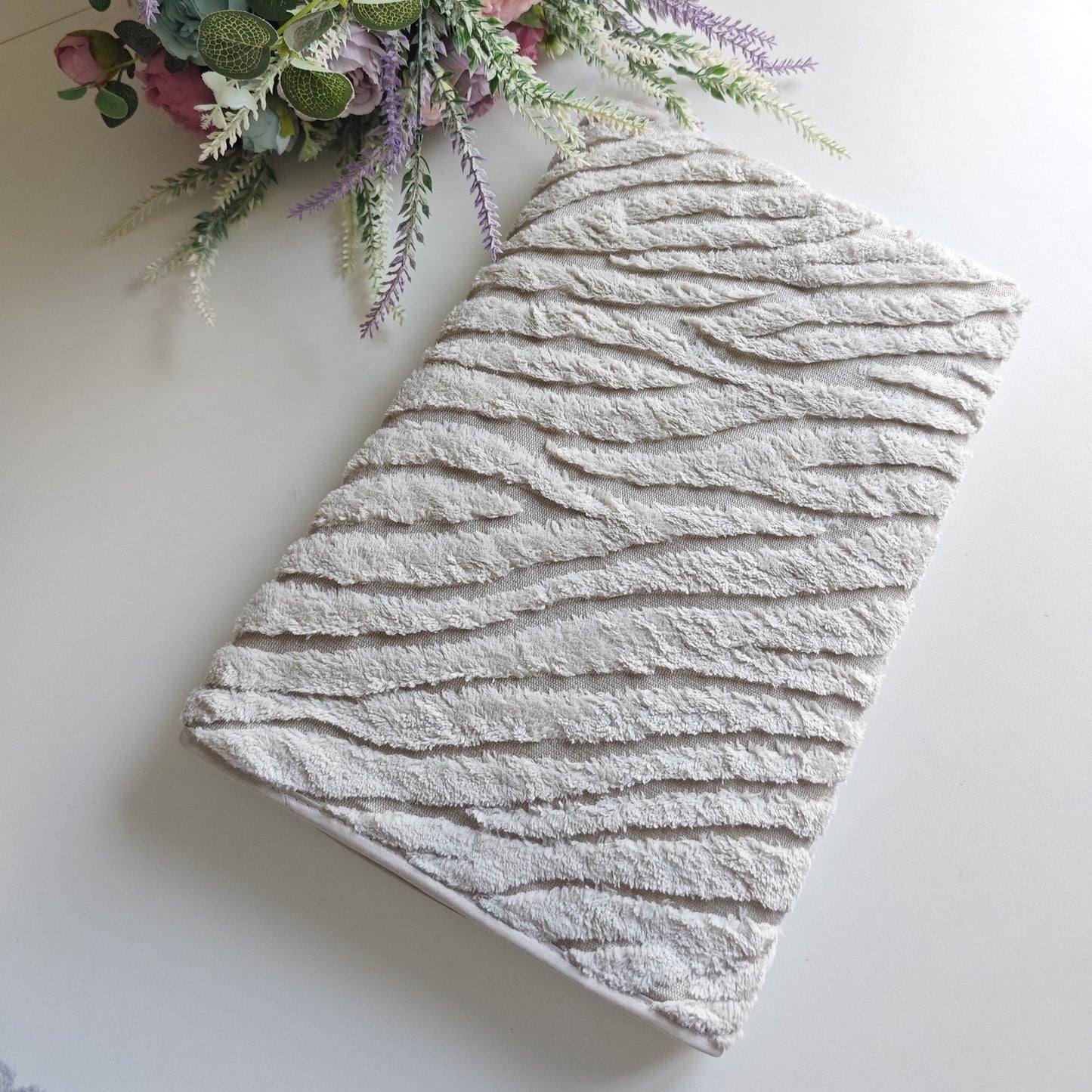 Mikrofibros rankšluostis Cream Lines 70x140cm