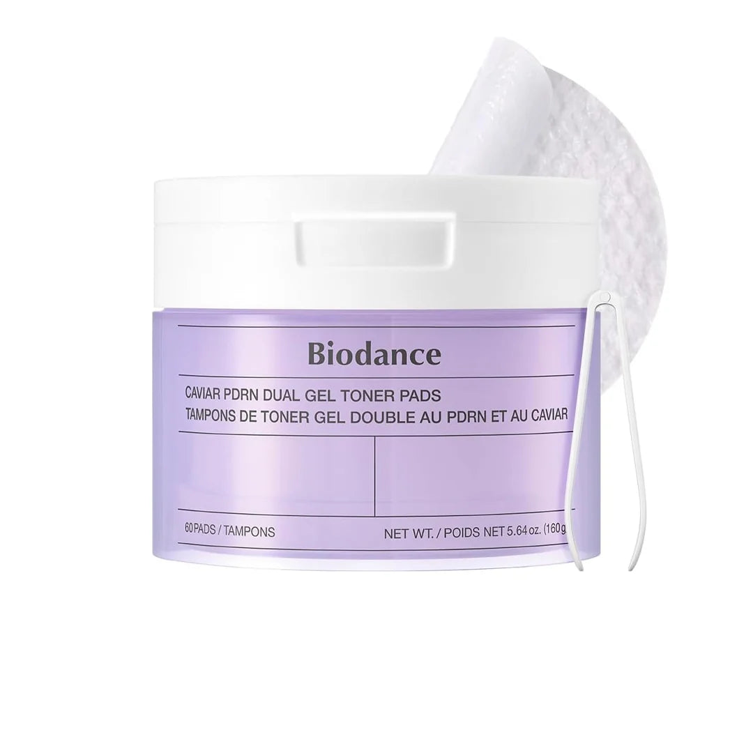 BIODANCE Caviar PDRN Dual Pads - geliniai toniko diskeliai