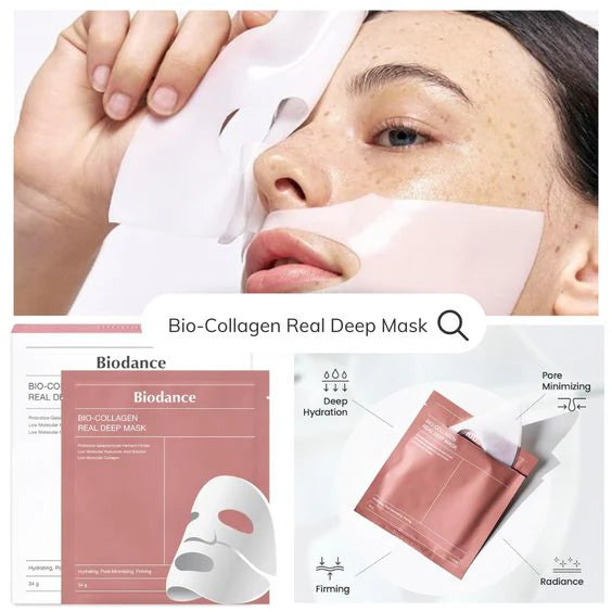 BIODANCE Bio-Collagen Real Deep Mask - kaukė su kolagenu 4vnt.