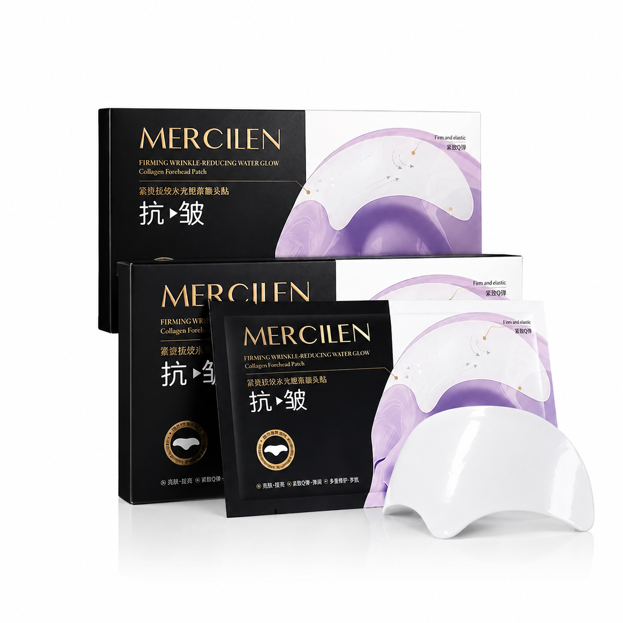 MERCILEN Firming Wrinkle Reducing Water-Glow kaktos kaukė 5vnt.