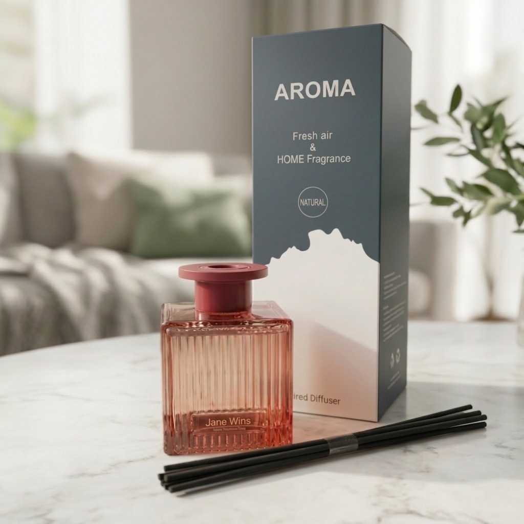 AROMA namų kvapas su lazdelėmis  Ebony Rose 200ml