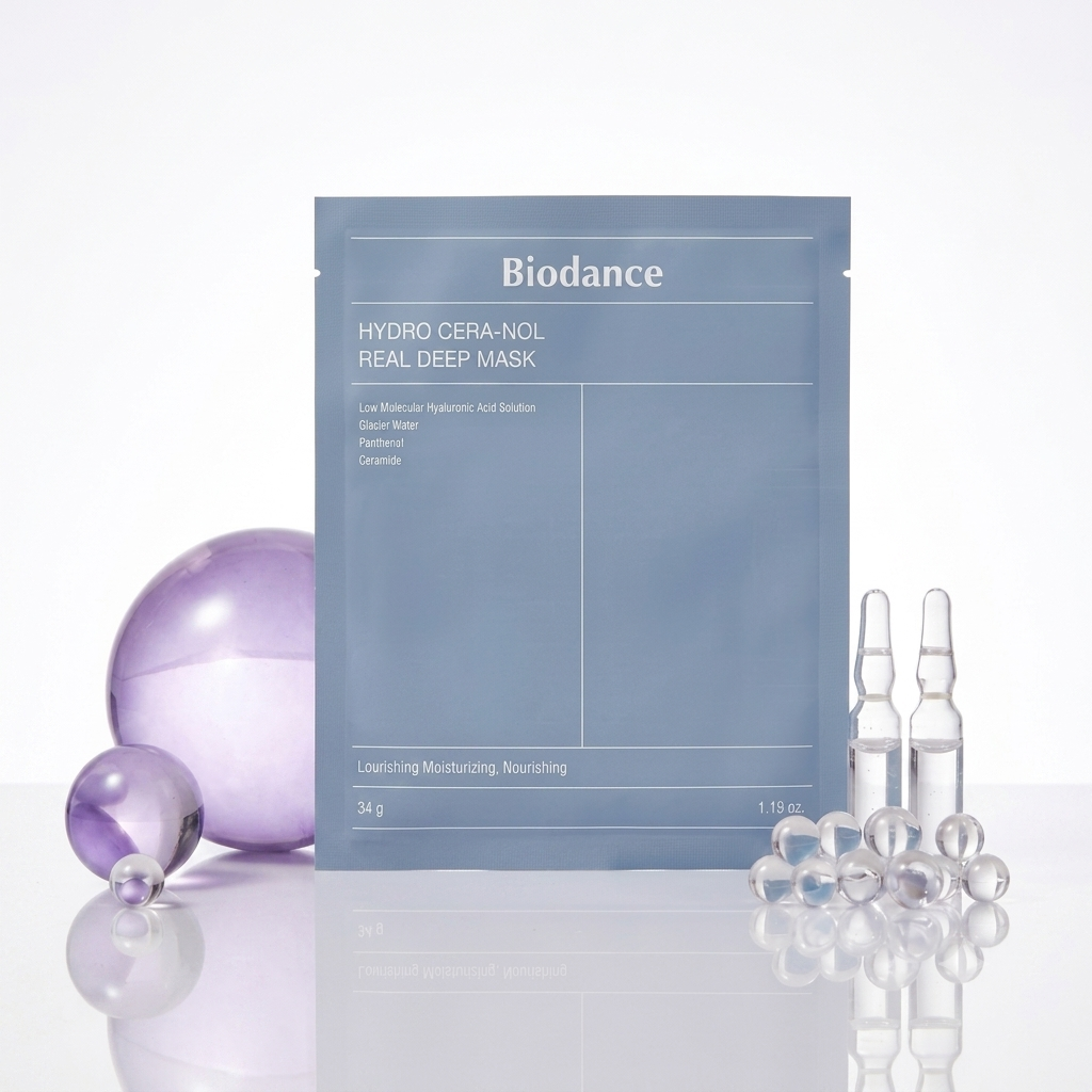 Biodance Hydro Cera-nol Real Deep Mask - veido kaukė 4×34 g