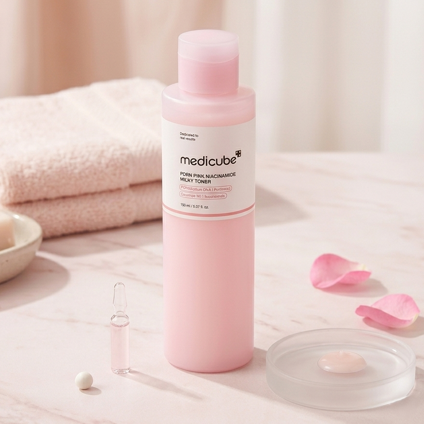 Medicube PDRN Pink Niacinamide Milky Toner – veido tonikas 150 ml