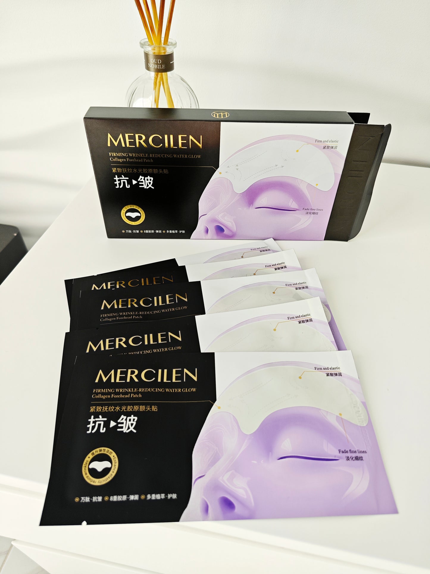 MERCILEN Firming Wrinkle Reducing Water-Glow kaktos kaukė 5vnt.
