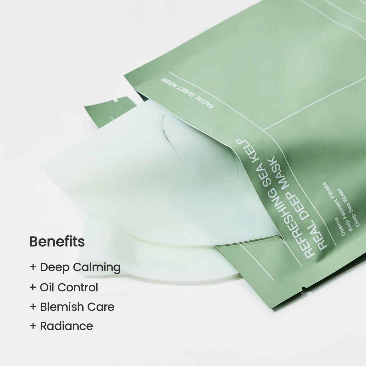 BIODANCE Refreshing Sea Kelp Real Deep Mask - veido kaukė su jūros dumblių ekstraktu 4vnt.