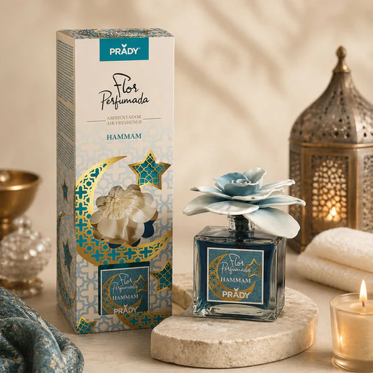 PRADY Hammam kvapų difuzorius su gėle 90ml