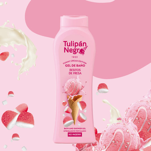 Tulipan Negro dušo želė Strawberry Kisses 650 ml