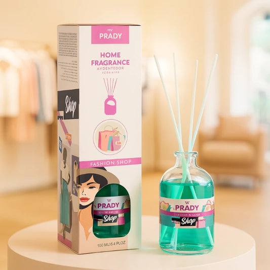 PRADY Fashion Shop namų kvapas su lazdelėmis 100ml