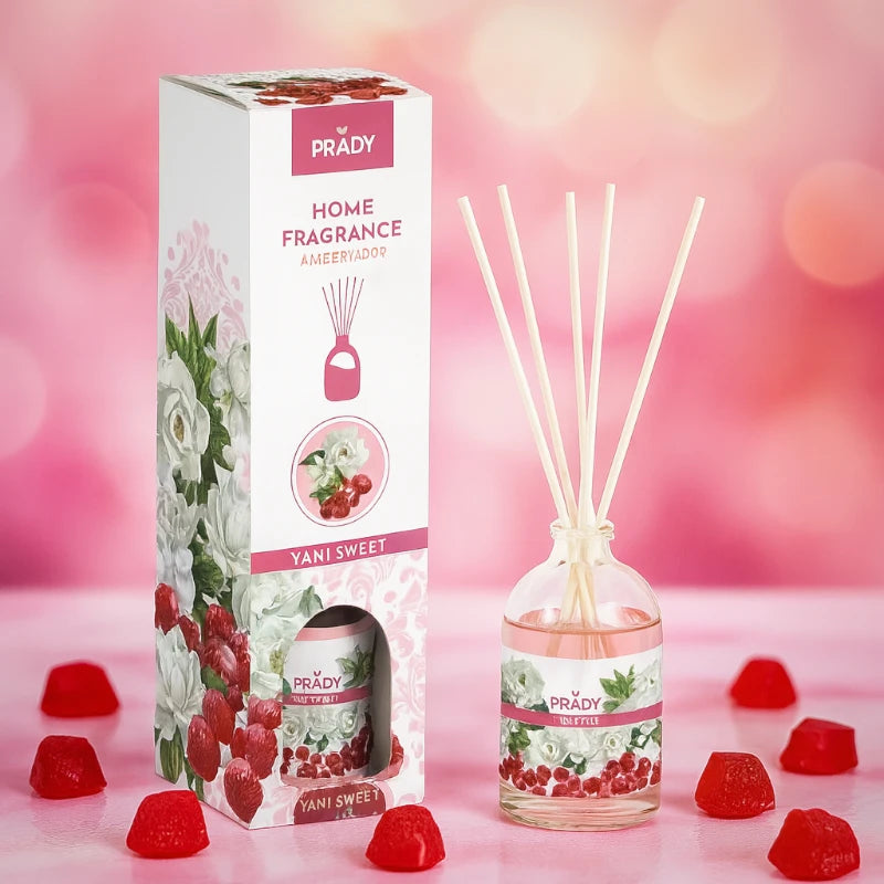 PRADY Yani Sweet namų kvapas su lazdelėmis 100ml