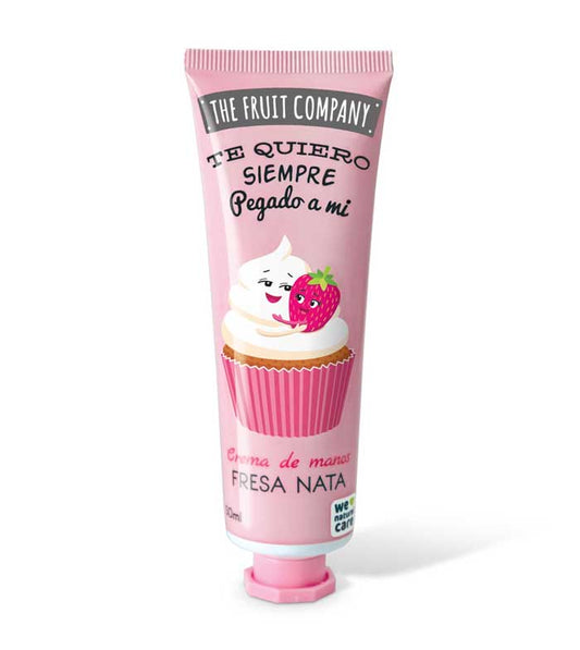 „The Fruit Company“ drėkinantis rankų kremas Braškė ir grietinėlė (50 ml)